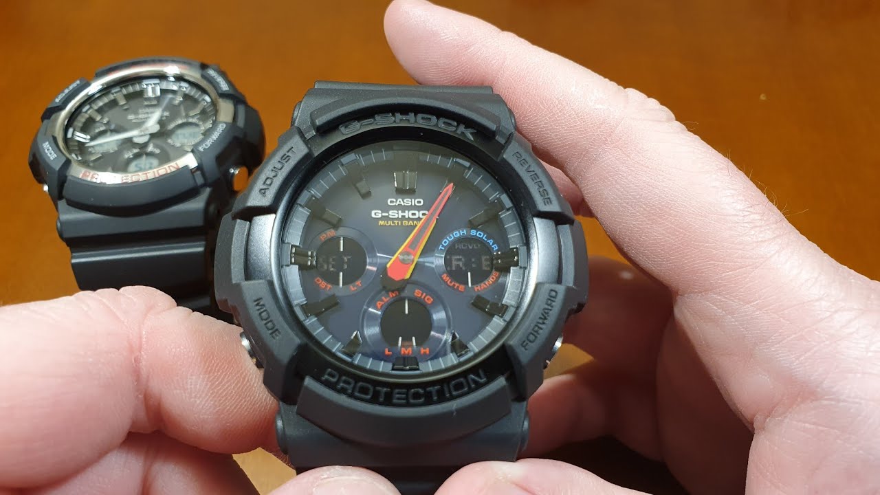 Casio G-Shock GAW-100BMC-1A - ustawienia zegarka [PL]