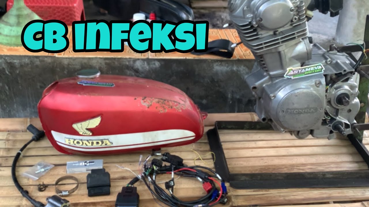 Modifikasi CB injeksi ( mesin , tangki , perangkat ) dari Sukabumi