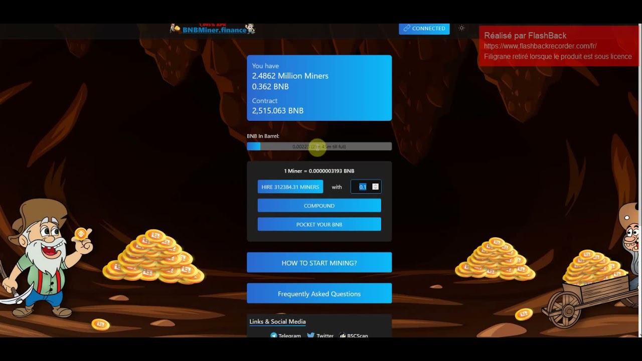 BNBminers HOW TO START MINING BNB  PASSIVE INCOME APP 3% RETURN DAILY IN BNB. [PASSIVE EARNING]