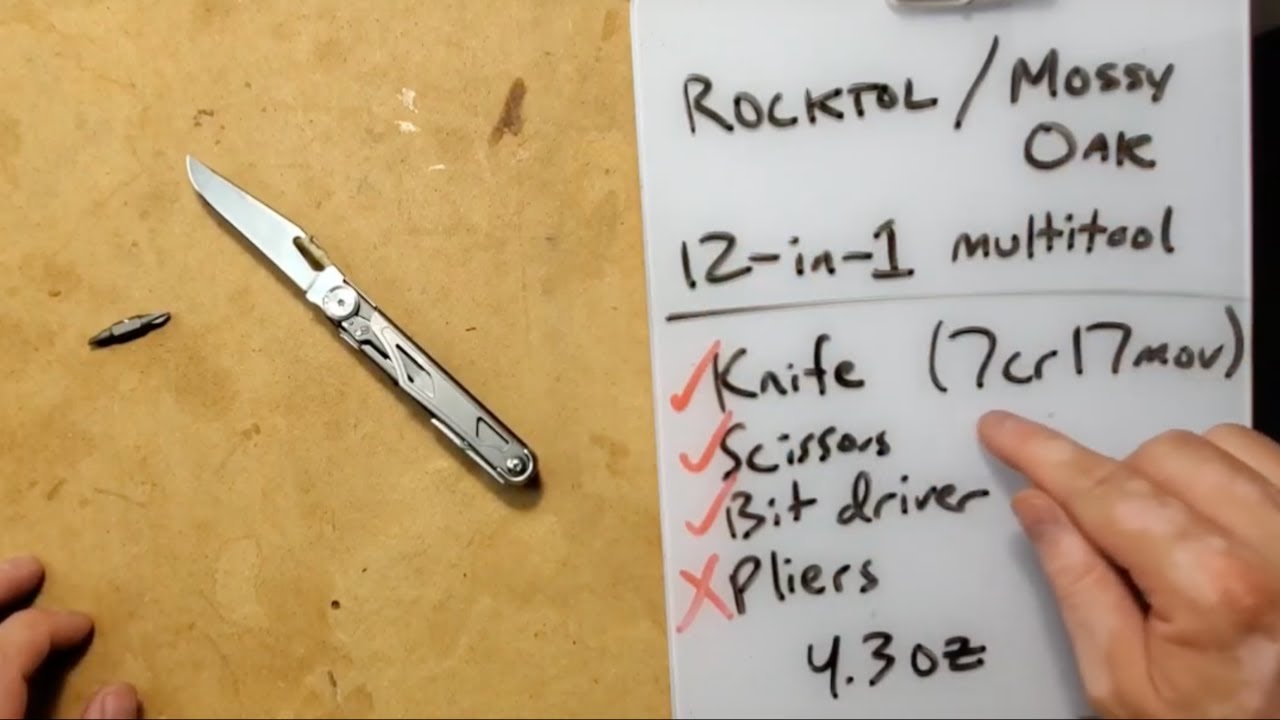 Rocktol / Mossy Oak 12-in-1 Multitool review and mods