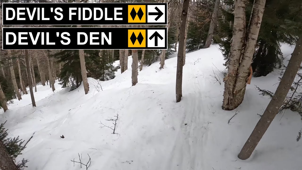 Killington, VT - ◊◊ Devil's Fiddle to Devil's Den 🌲 (3-27-23) [4K]