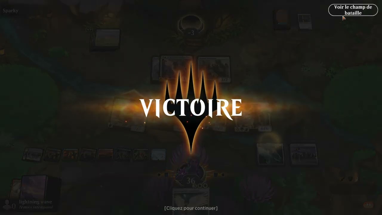 MTG Arena deck anges ultime + contre sparky (test de deck)