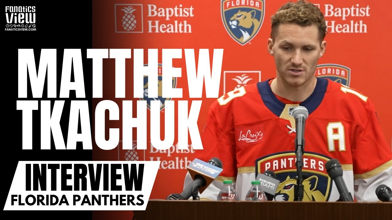 Matthew Tkachuk Reflects on Florida Panthers First Ever Stanley Cup Win & Johnny Gaudreau Passing