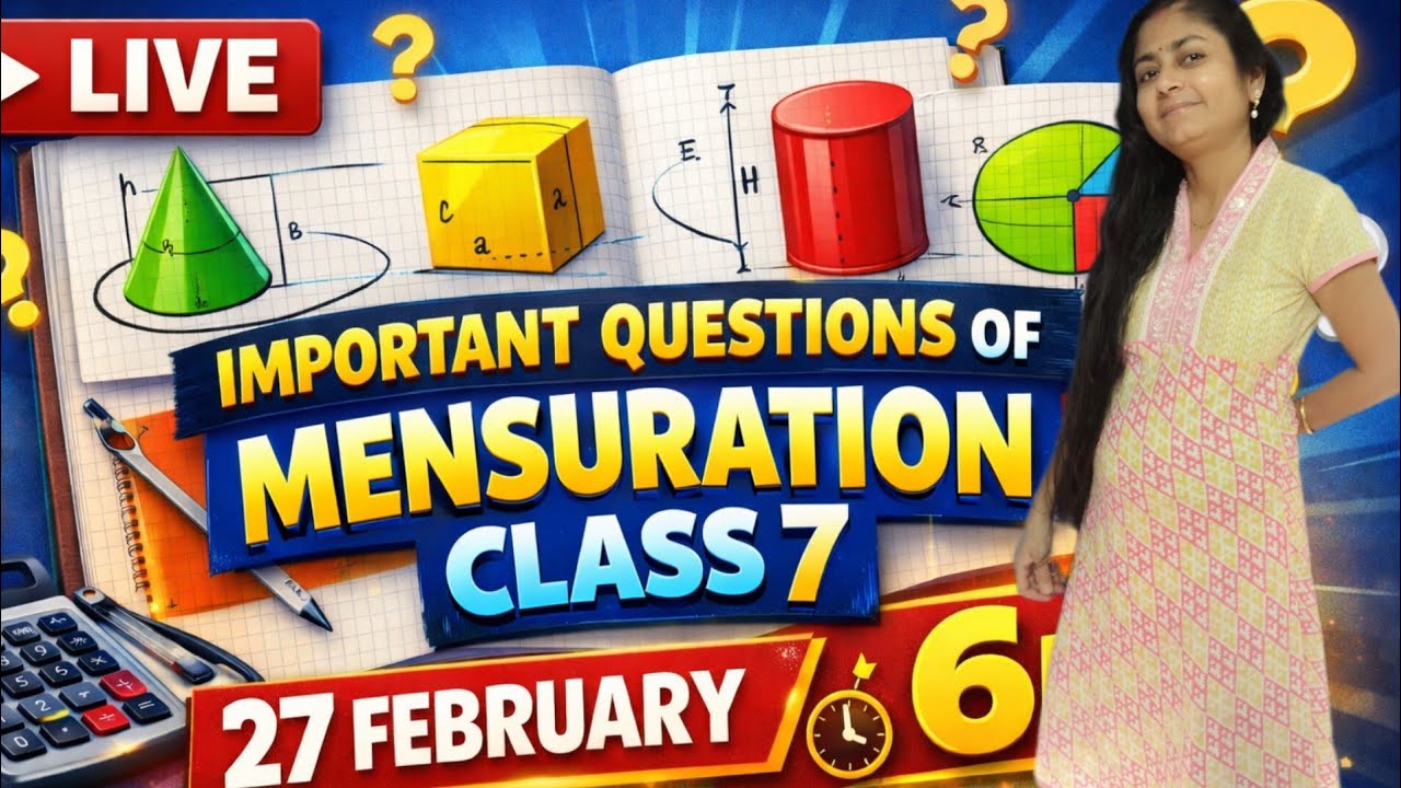 Top 10 Important Mensuration Questions for Your Exam Prep for class 7