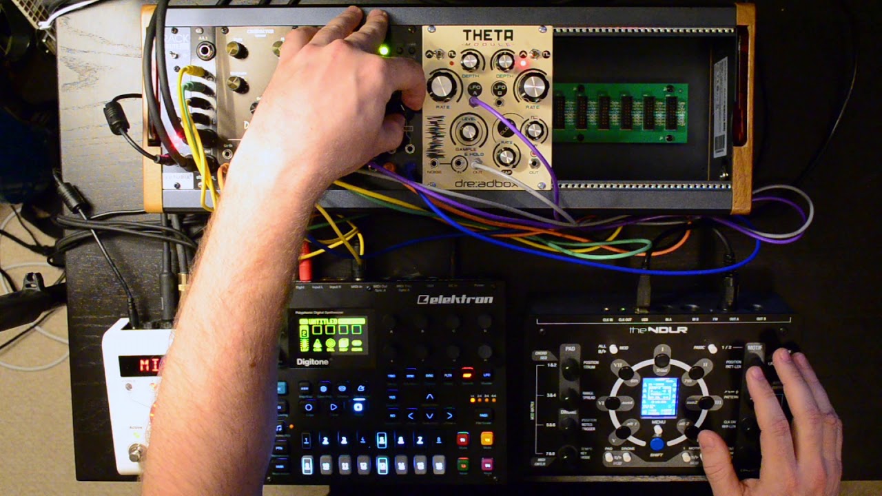 Ambient jam with the NDLR, Digitone, Mutable Instruments Clouds, and H9