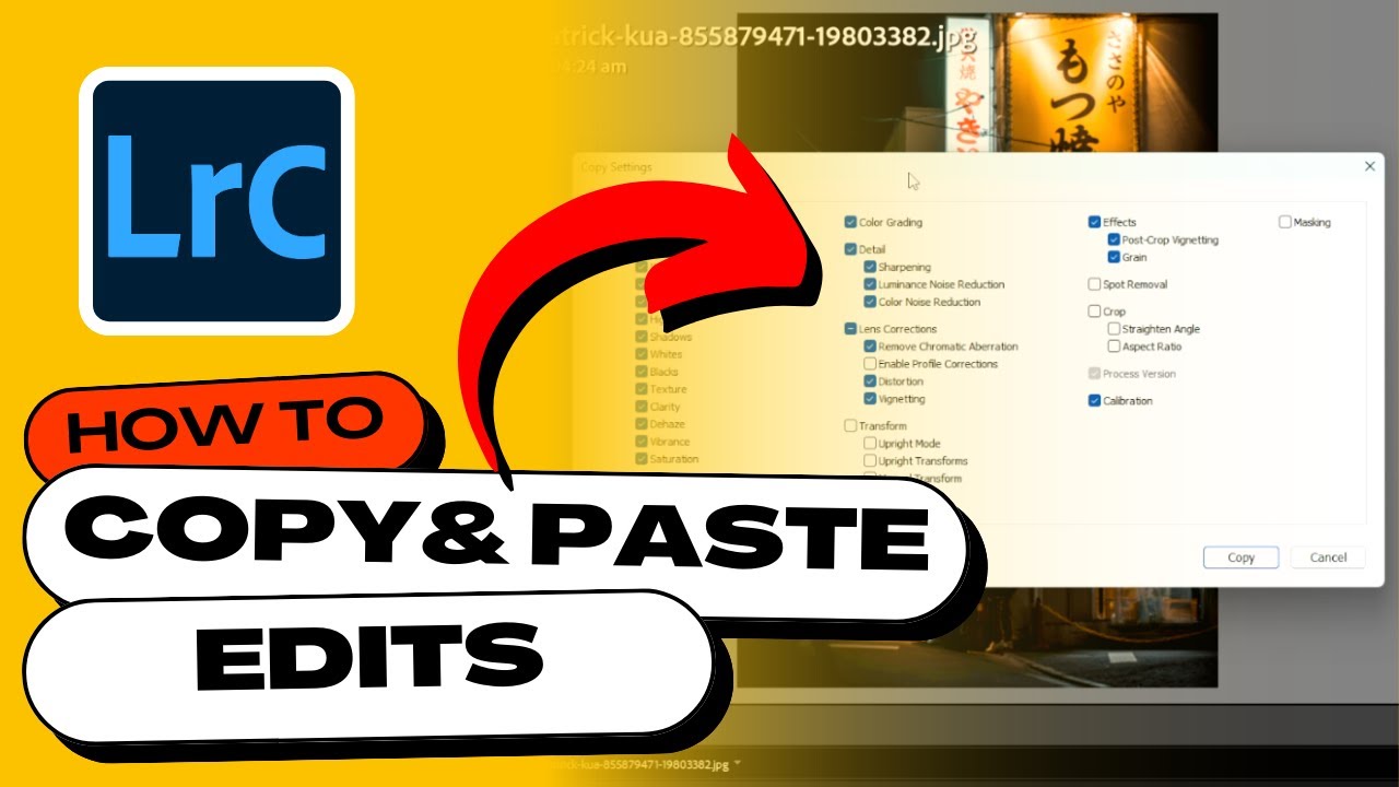 How to Copy & Paste Your Edits to Other Photos in Lightroom