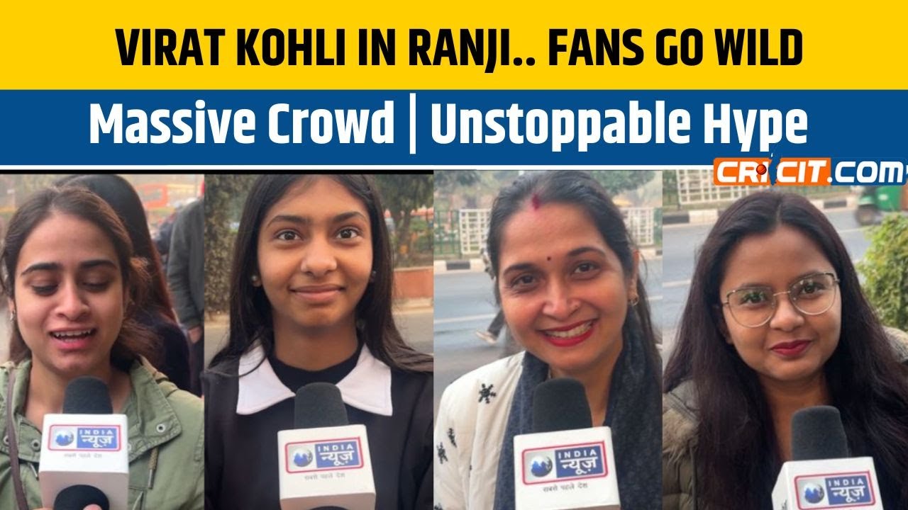 Virat Kohli Welcomed with RCB Chants on Ranji Trophy Return | Arun Jaitley Stadium Buzz