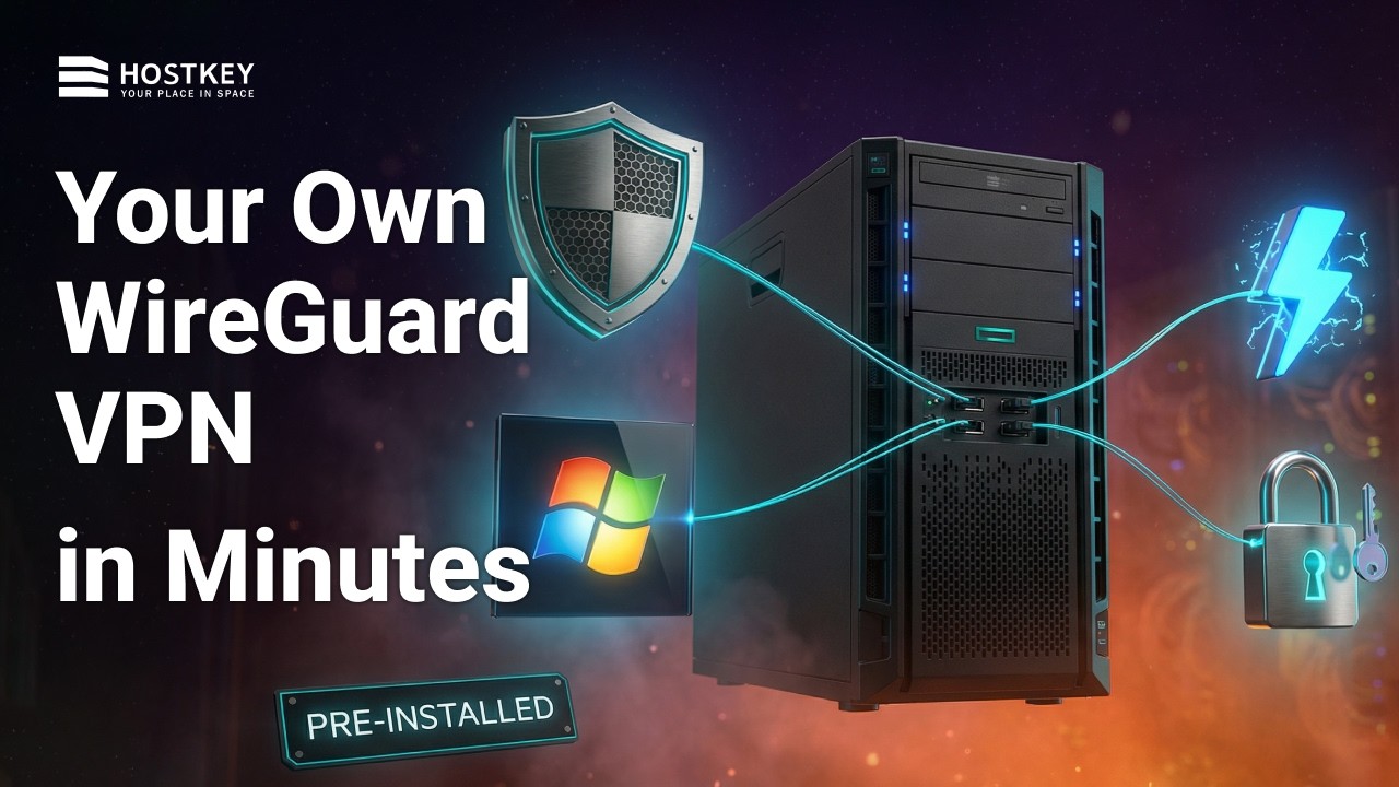 WireGuard VPN Server on HOSTKEY — Setup in Minutes (Windows Client + IP Test)