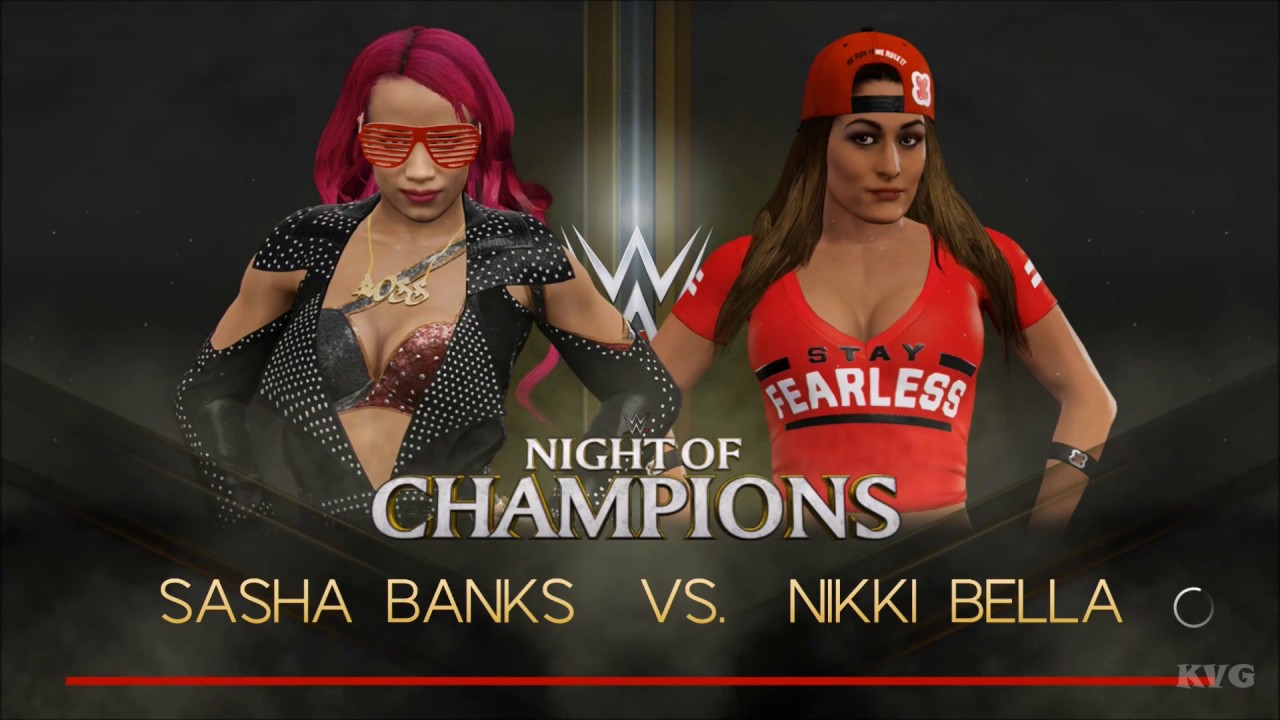 WWE 2K17 - Sasha Banks vs Nikki Bella | Gameplay (HD) [1080p60FPS]