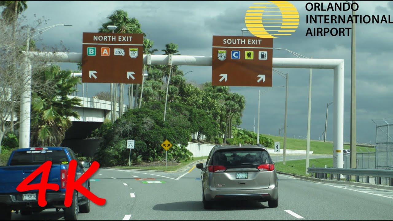 ⁴ᴷ Orlando International Airport Access Road southbound [4K VIDEO]