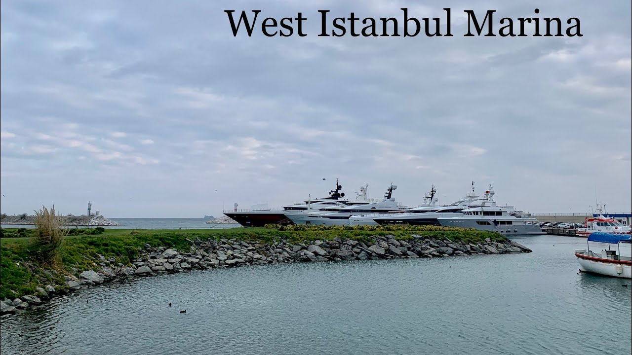 Exploring West Istanbul Marina | WIM | Walking tour | So beautiful & peaceful | Istanbul, Turkey