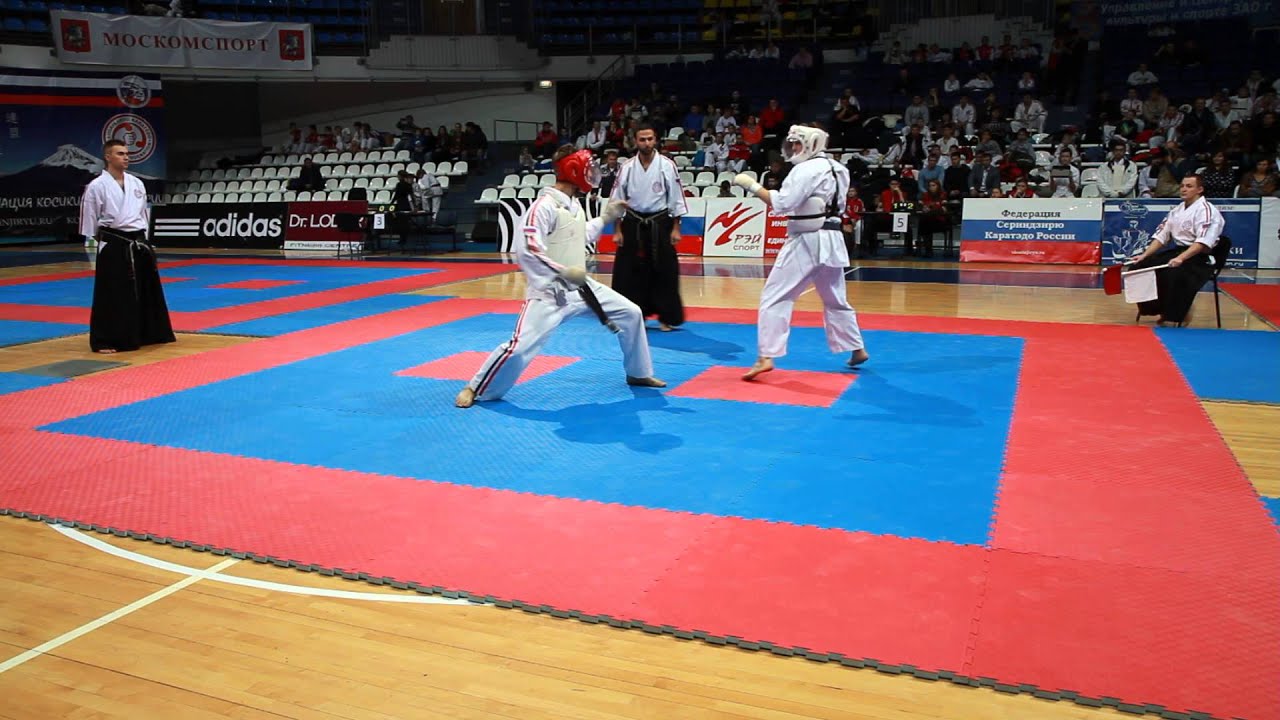 KOSHIKI KARATE. Russia-2014. 75 kg FINAL. Pruntsev (RED) vs Usov (WHITE).