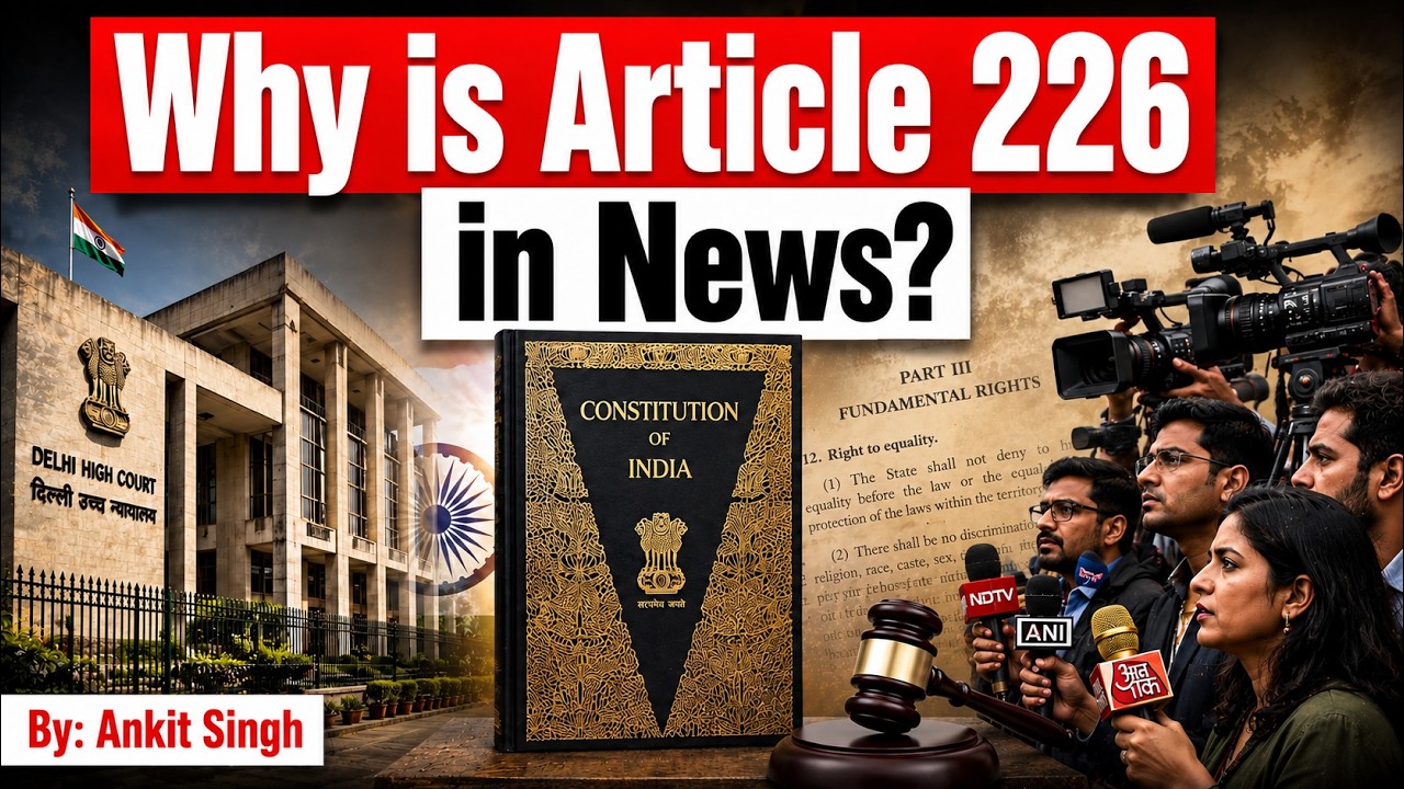 Why is Article 226 in News? | Freedom of Press vs Right to Privacy | By Ankit Singh | StudyIQ