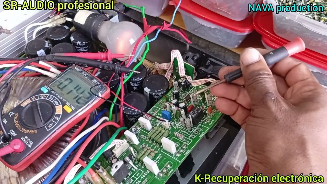 Amplificador de audio, con alta temperatura en los transistores. Fallas de Bia o corriente de reposo