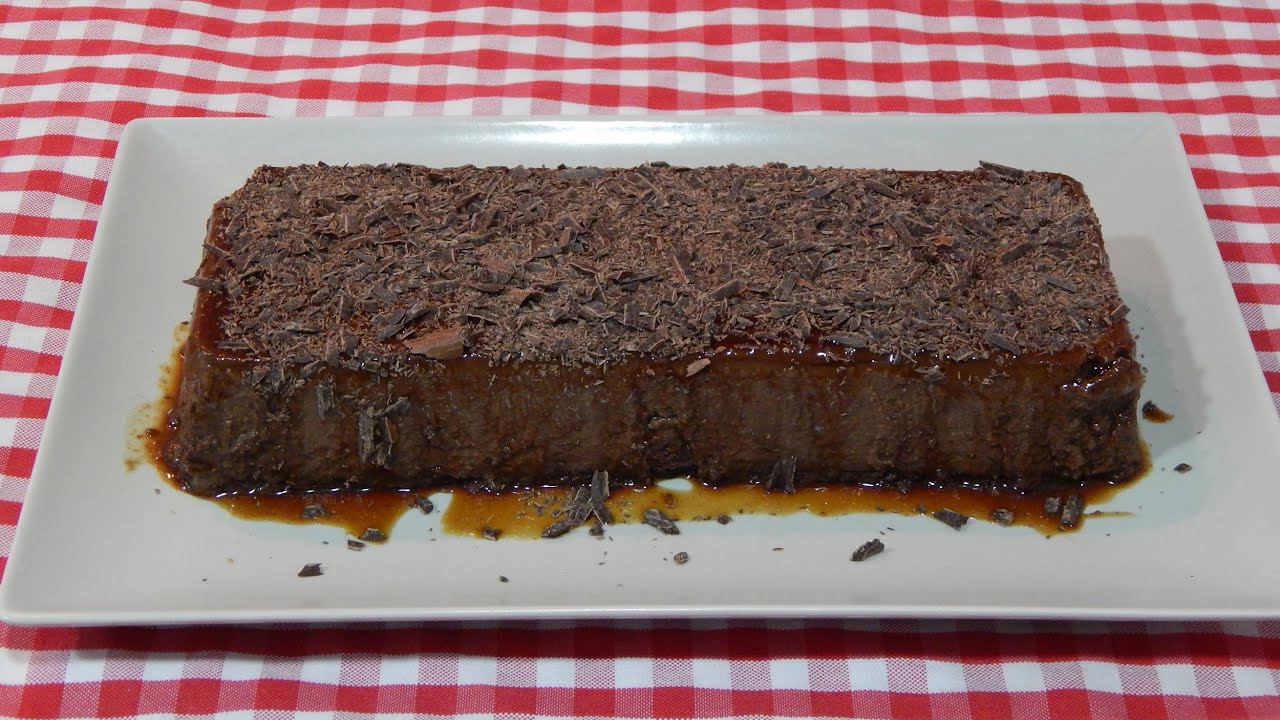 Cómo hacer flan de chocolate receta fácil