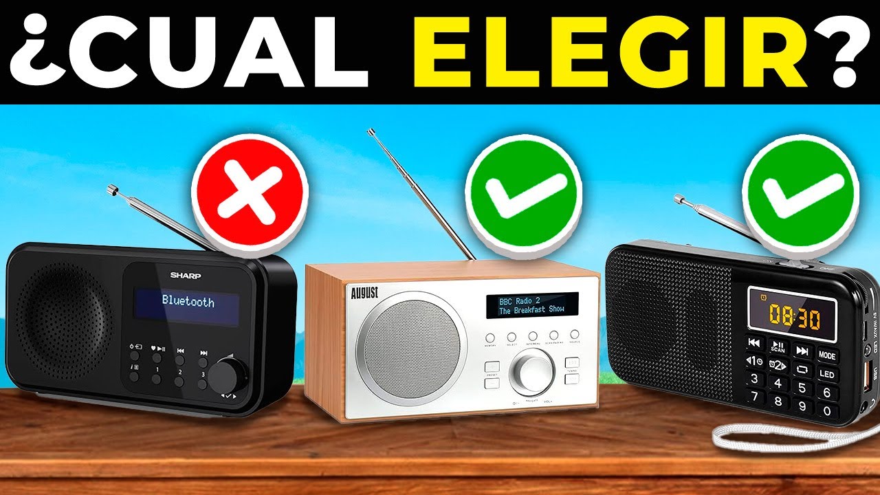😮 Los 5 MEJORES RADIOS DIGITALES PORTÁTILES 2025 | Mejores RADIOS PORTÁTILES Calidad Precio