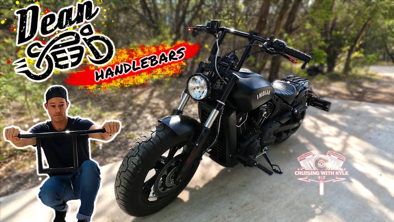 Устанавливаю рули Dean Speed ​​на мой Indian Scout Bobber!
