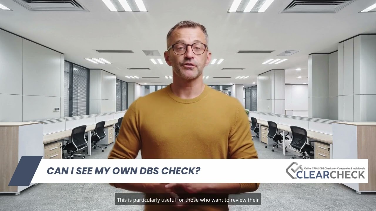 Can I see my own DBS check?