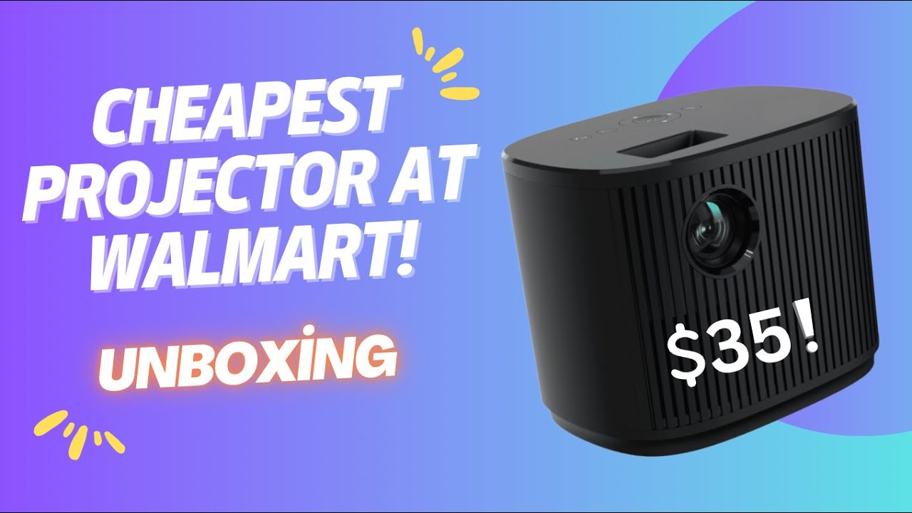 Unboxing the Cheapest Projector from Walmart! ASMR
