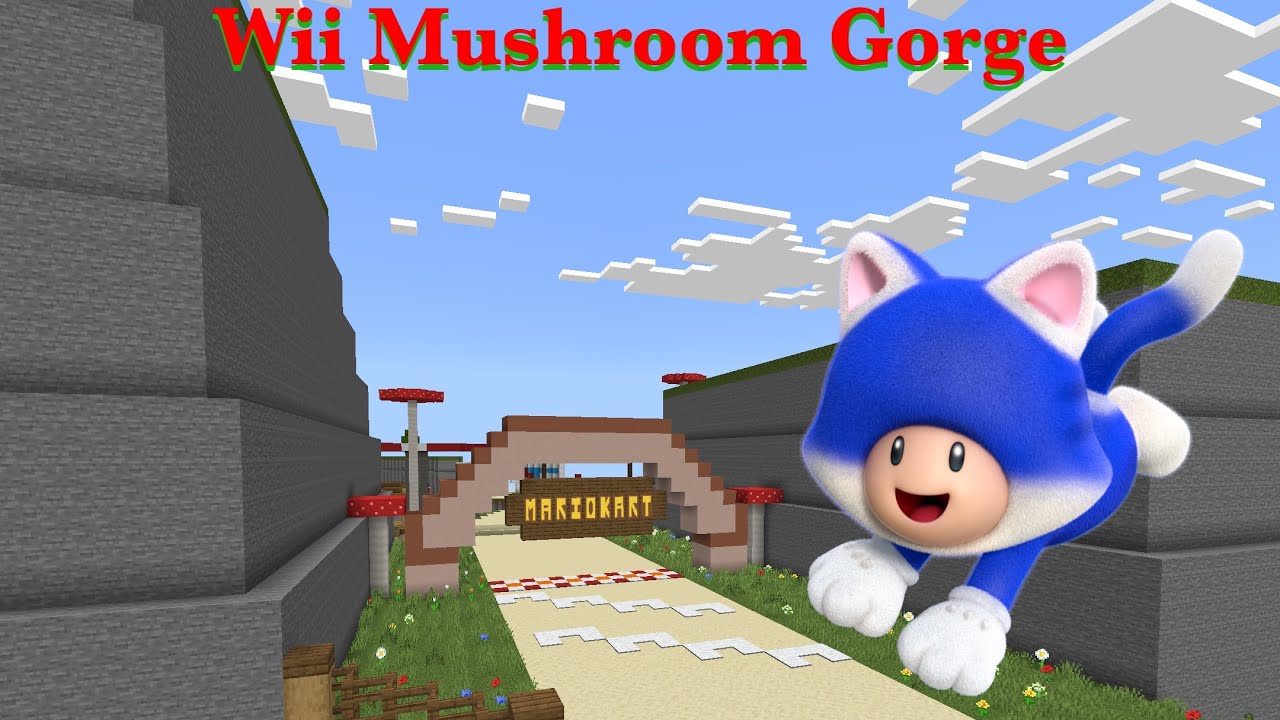 Wii Mushroom Gorge Minecraft Mario Kart Tour