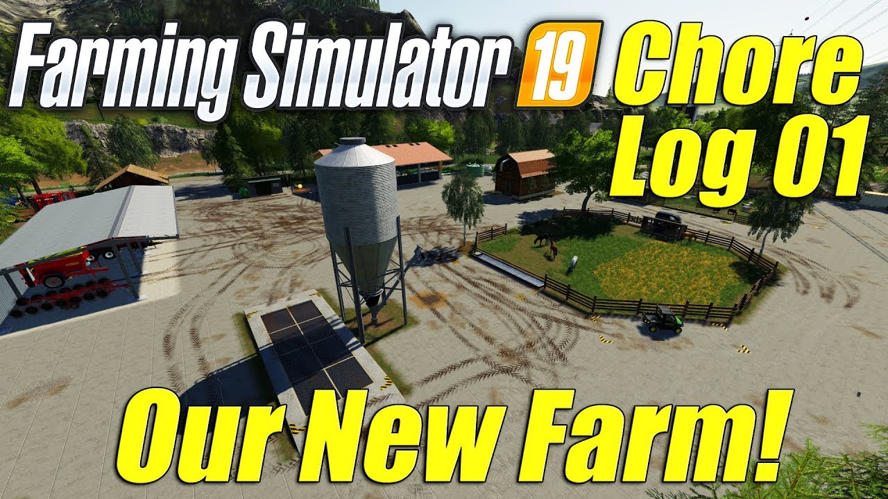 Farming Simulator 19: Setting Up Our New Horse Farm - Chore Log 1!