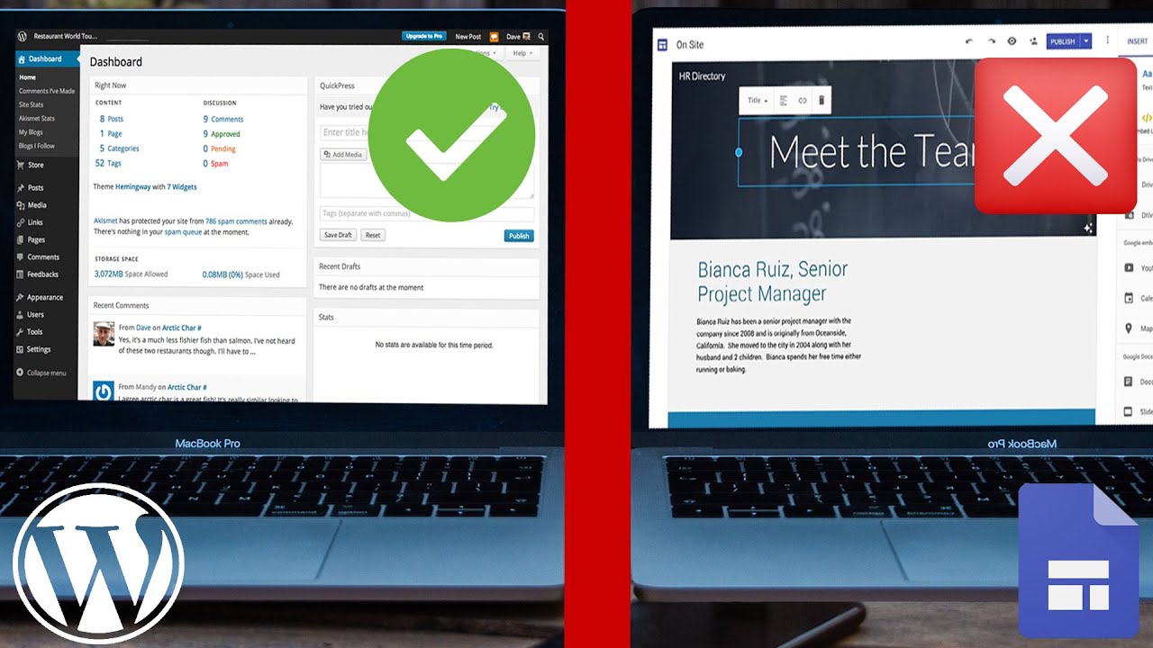 Google Sites vs Wix vs Wordpress | 2022 Comparison | Which Website Builder is the Best?