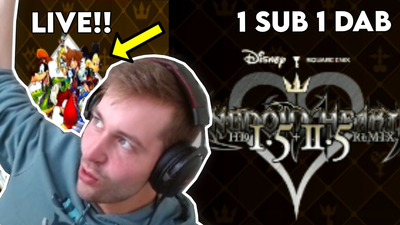 1 SUB 1 DAB LIVE!! | KINGDOM HEARTS HD 1.5 +2.5 Remix | ROAD TOO 18,000 SUBS!!