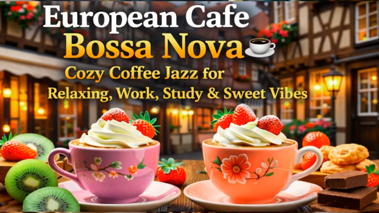 European Cafe Bossa Nova ☕ Cozy Coffee Jazz for Relaxing, Work, Study & Sweet Vibes