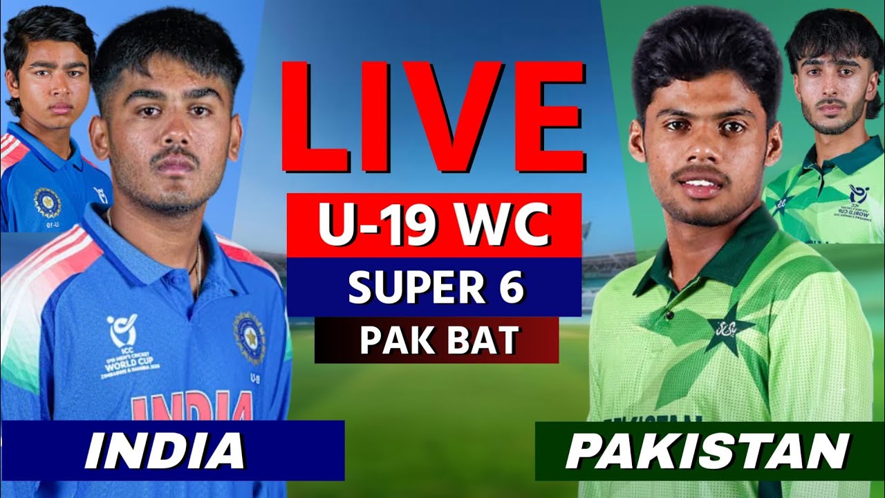 India vs Pakistan , Under 19 World Cup 2026 | Live Cricket Score & Commentary, 2nd Innings, PAK BAT
