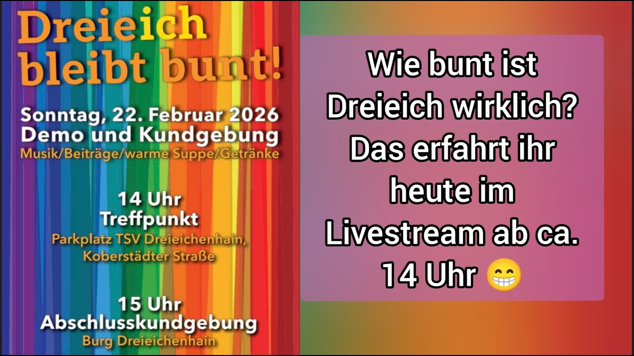🔴 LIVE - Wie bunt ist Dreieich wirklich?