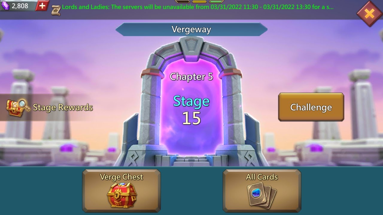 Lords mobile Vergeway chapter 5 stage 15