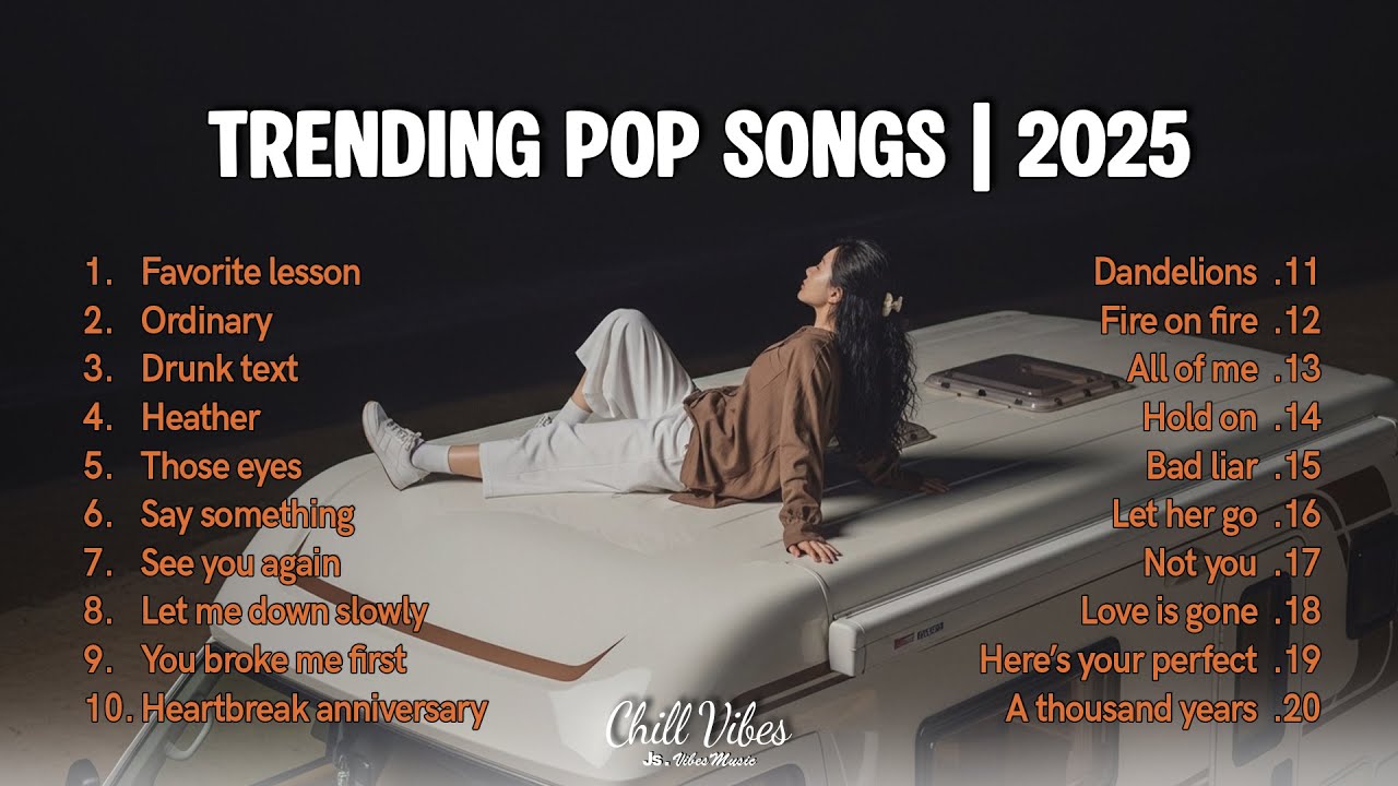 Trending Pop Songs 2025 💞🎵|| Acoustic Relax and Chill 💞🎵| Favorite Lesson, Ordinary, Drunk Text