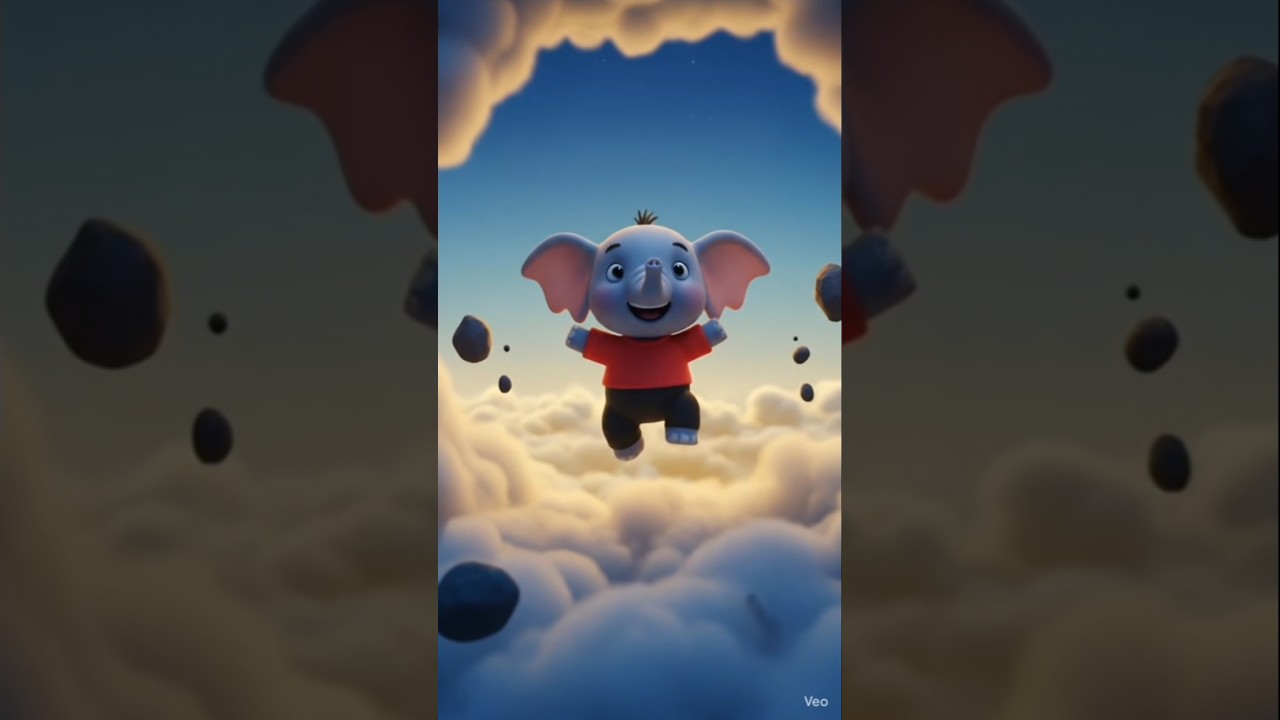 🐘✨ Baby Elephant on Venus | Cute Space Adventure Cartoon
