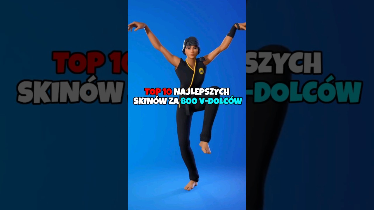 TOP 10 NAJLEPSZYCH SKIN&Oacute;W ZA 800 V-DOLC&Oacute;W! #fortnite
