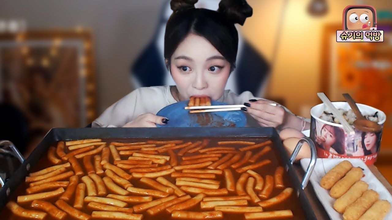 [ENG] 신전떡볶이 먹방❤!!! 슈기♬ Shugi Mukbang eating show
