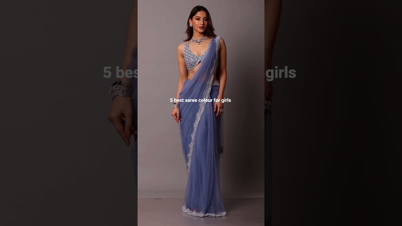 5 best saree colour for girls #aesthethic#edit#shorts#ytshorts