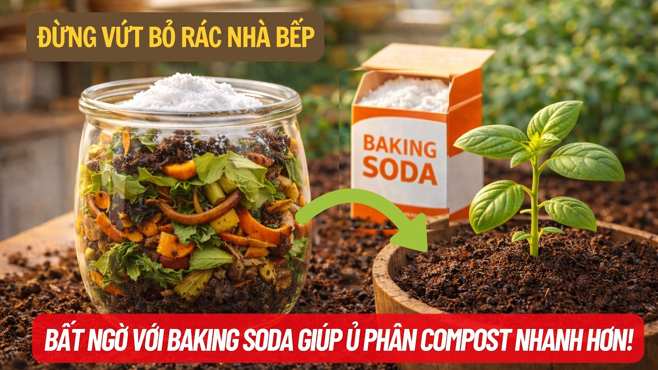Đừng Vứt Bỏ Rác Nhà Bếp: Đừng mua men ủ phân Compost nữa - Nên dùng Baking Soda tự nhiên! Kẻo Tiếc!