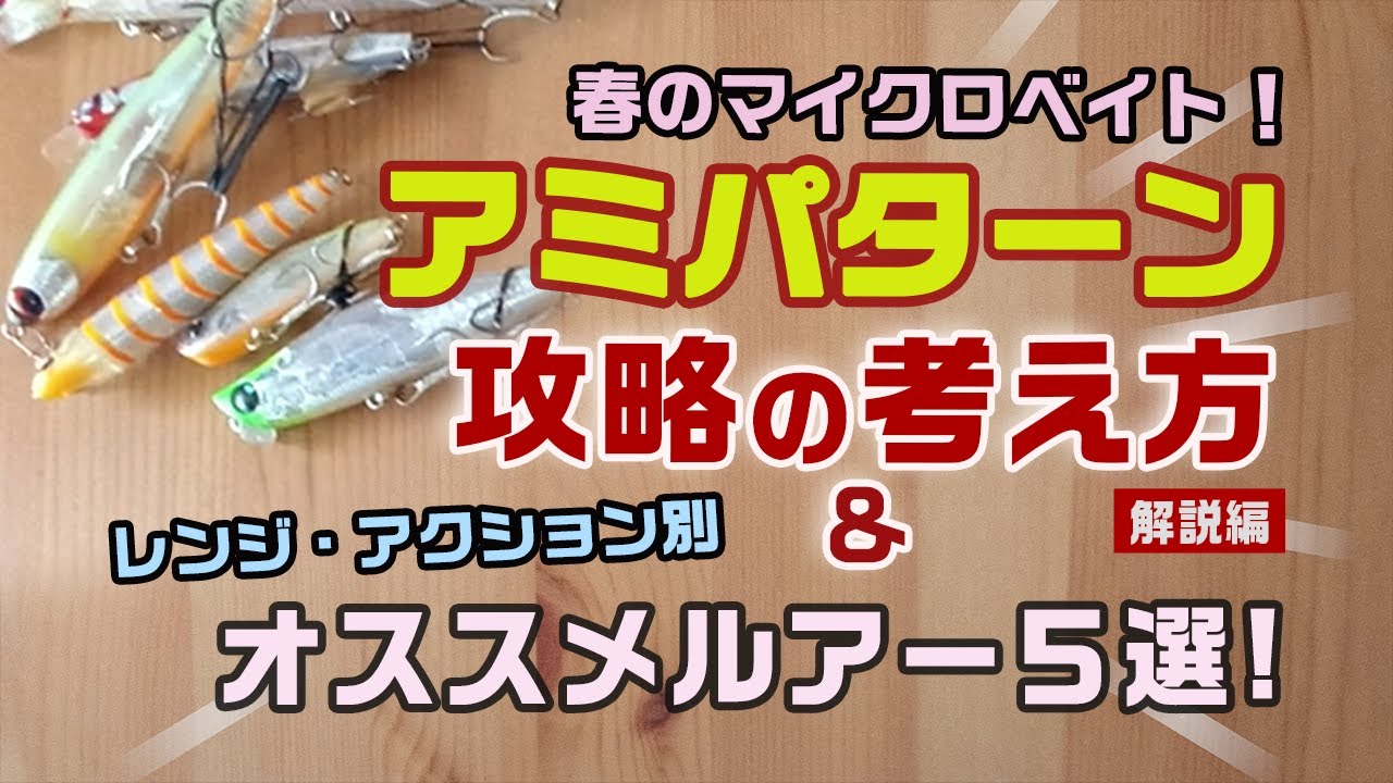 【保存版！】アミパターン攻略の考え方＆超おすすめシーバスルアー5選！- 解説編