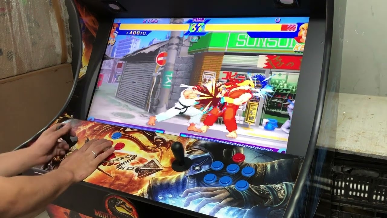 Fliperama bartop 32 polegadas 21.000 jogos + controle &oacute;ptico.