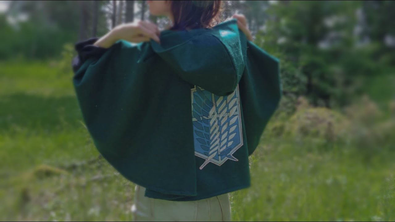 I MADE THE CAPE FROM ATTACK ON TITAN!!