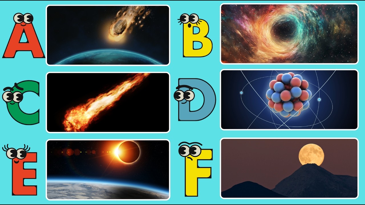 A to Z Space Alphabet 🚀🌌 | Learn ABCs with Planets, Stars & Funny Space Facts for Kids