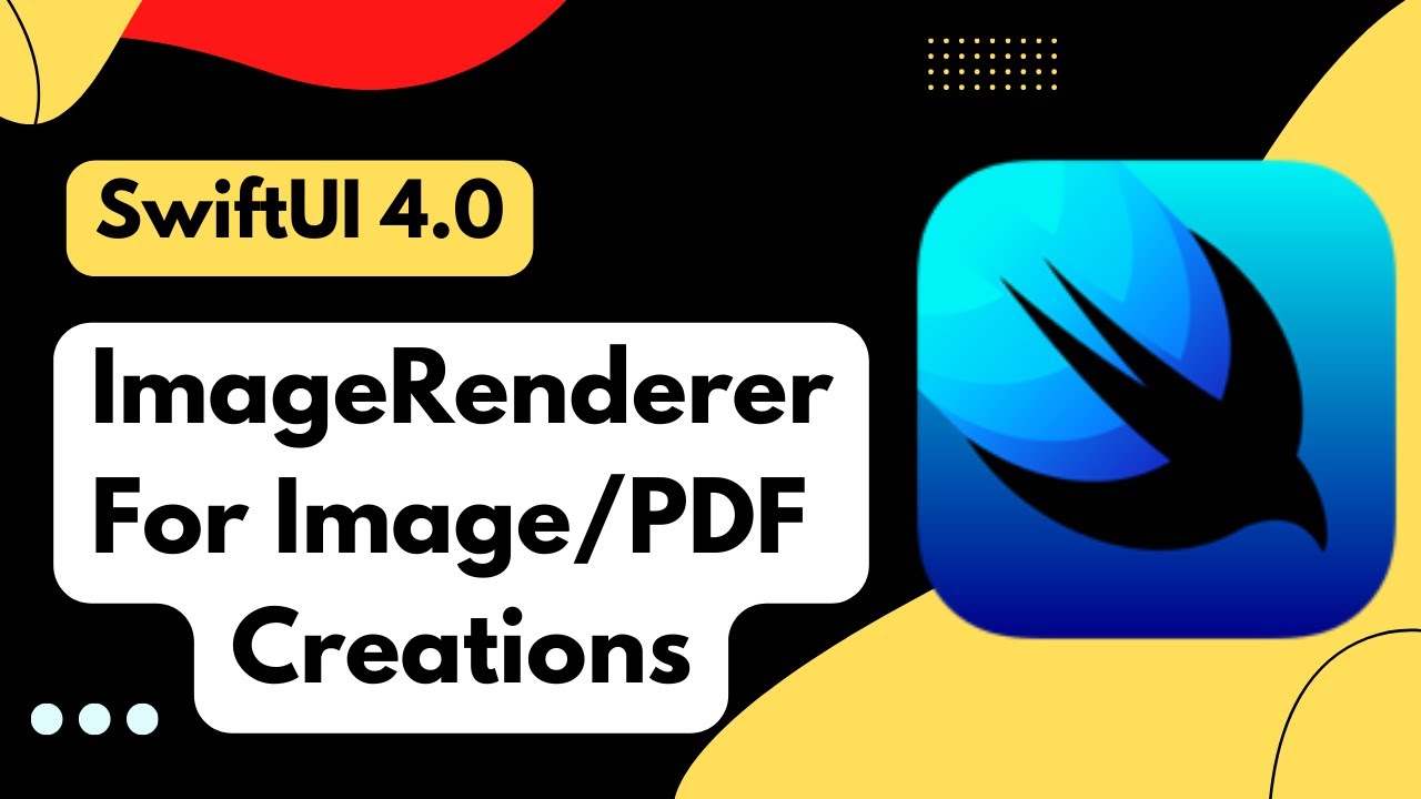 Meet the New ImageRenderer API For Creating PDF’s & Images - SwiftUI 4.0 - Xcode 14 - WWDC 2022