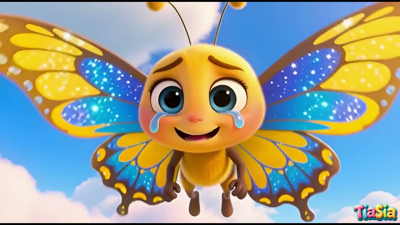 Butterfly Song | Little Butterfly Tried to Fly 🦋 | Fun Nursery Rhyme | TiaSia | Animal Kid Song Fun