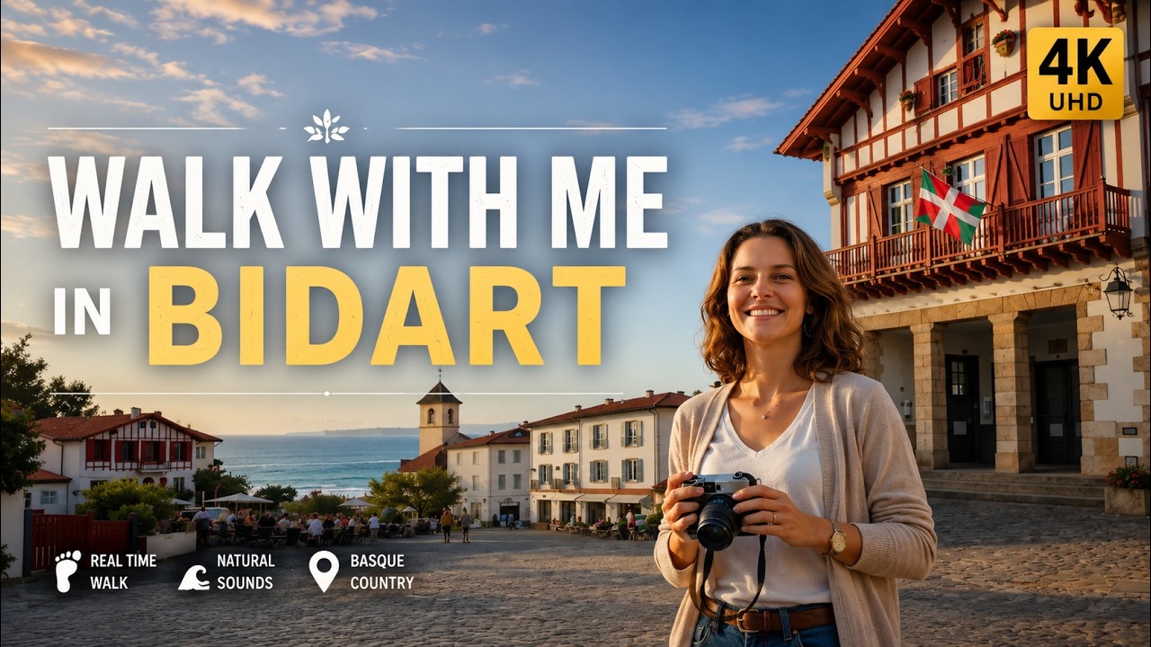 WALK WITH ME in BIDART - POV THE MOST BEAUTIFUL VILLAGE IN THE WORLD - 45 min #pov