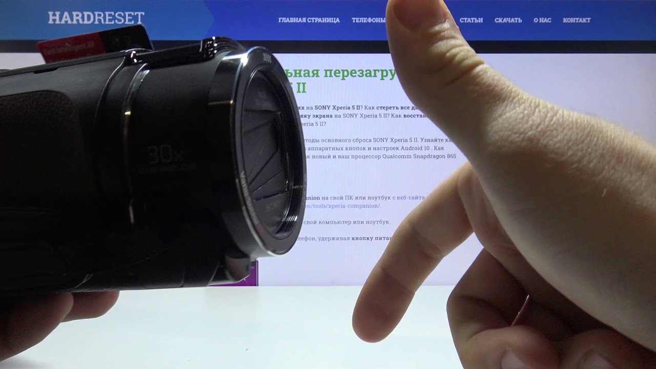 Распаковка камеры от известной фирмы Sony FDR AX43