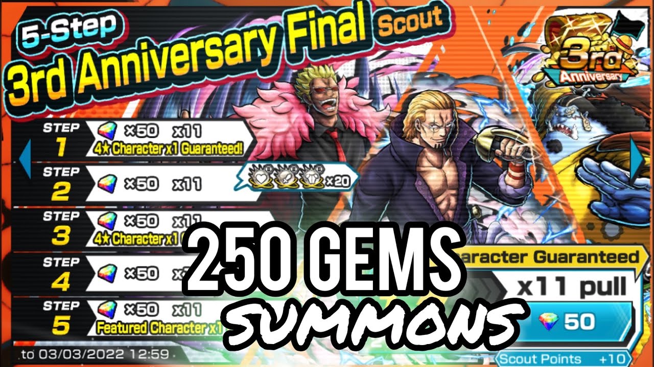 Doffy, Rayleigh Finally Here Again! 3RD ANNIVERSARY FINAL SUMMONS | One Piece Bounty Rush (OPBR)