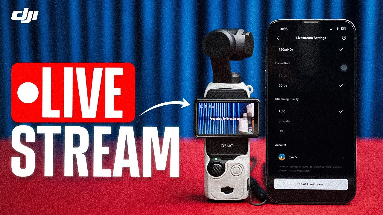 Как вести прямую трансляцию с DJI Osmo Pocket 3, 2 и 1 | Полное руководство по прямой трансляции ...