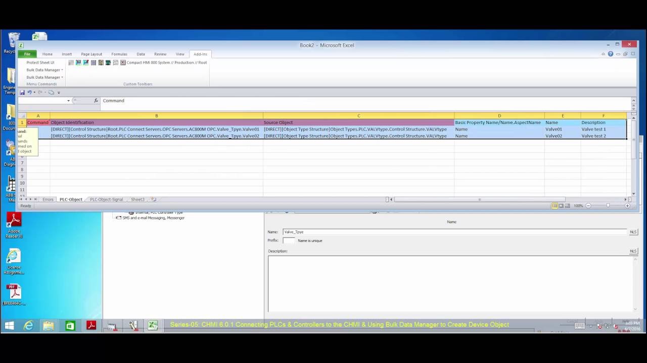 ABB Compact HMI 6.0 Tutorial - Part 4. Connect PLCs & Controllers and create Device Object using BDM