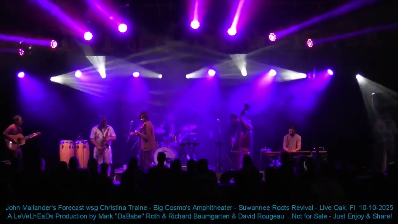 John Mailander's Forecast wsg Christina Traine -  Amphitheater - Suwannee Roots Revival  10-10-2025