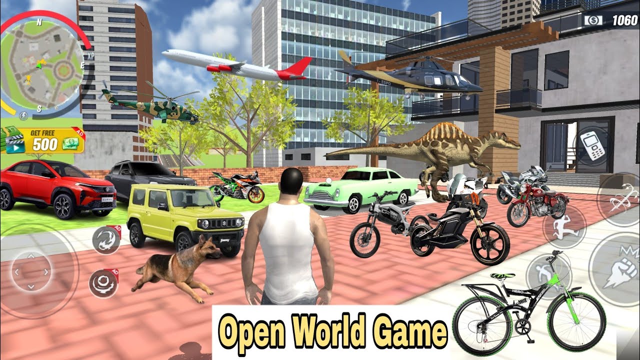 New Open World Game | Indian Bikes Driving 3D Likes Game | Rope Gangster Crime City Game